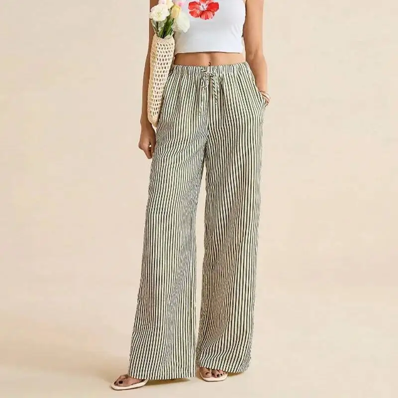 Women's Clothing 2026 Autumn New Striped Wide-Leg Pants Straight Casual Pants
Women's Clothing 2026 Autumn New Striped Wide-Leg Pants Straight Casual Pants
