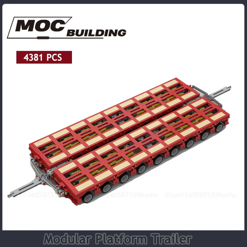 Modular Platform Trailer Moc Building Blocks Transportation Technology Truck DIY Assembly Bricks Creative Toys Collection Gifts
Modular Platform Trailer Moc Building Blocks Transportation Technology Truck DIY Assembly Bricks Creative Toys Collection Gifts