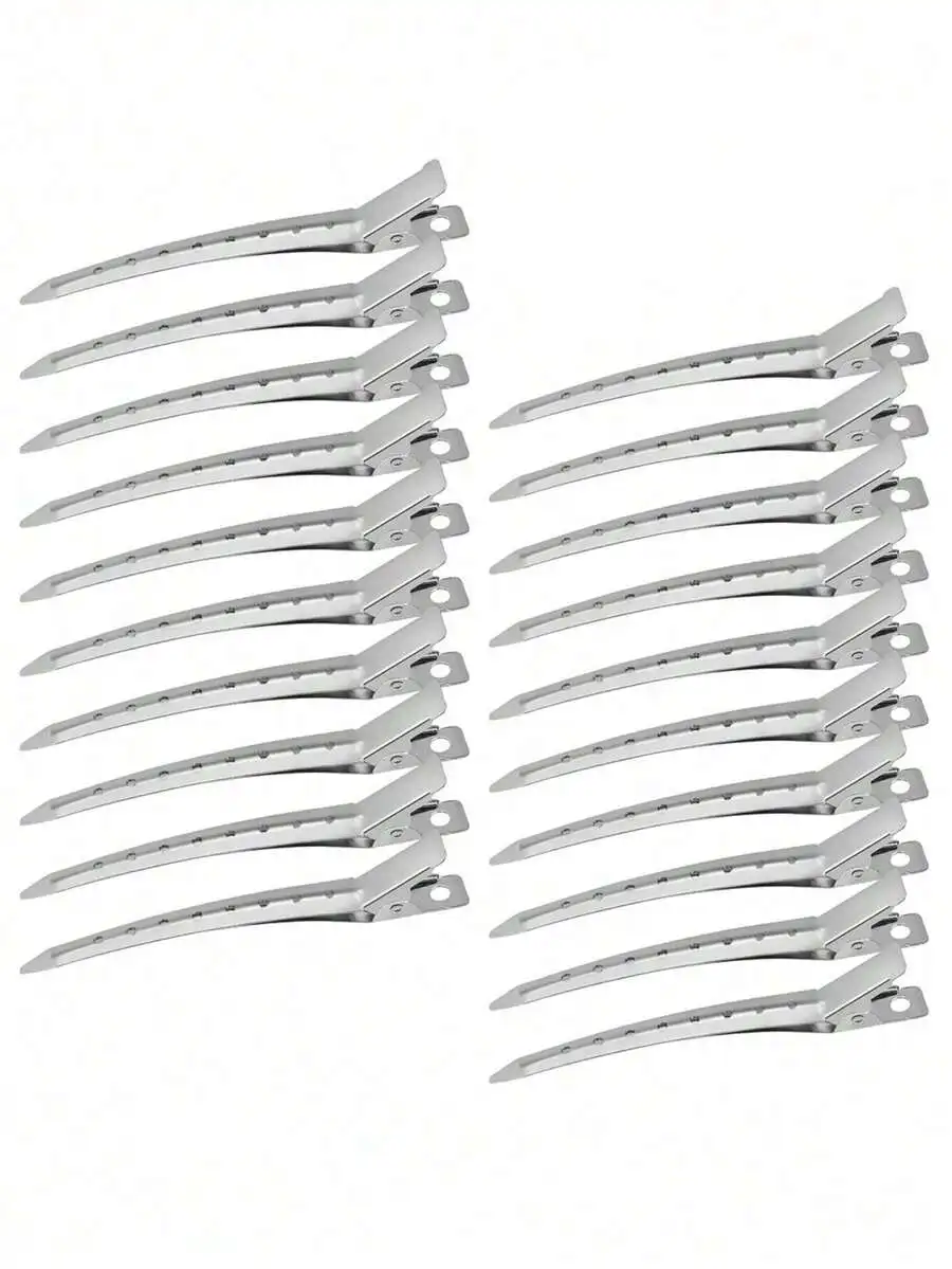 Metal Hair Sectioning Clips Set Pin Curl Duck Bill Alligator Hair Clips For Women
Metal Hair Sectioning Clips Set Pin Curl Duck Bill Alligator Hair Clips For Women