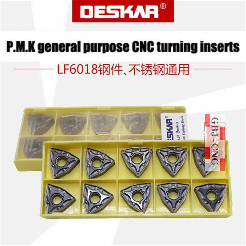 DESKAR WNMG 080404 080408 MA 431 432-MA LF6018 Indexable Carbide Turning insert for MWLNR MWLNL lathe tools
DESKAR WNMG 080404 080408 MA 431 432-MA LF6018 Indexable Carbide Turning insert for MWLNR MWLNL lathe tools