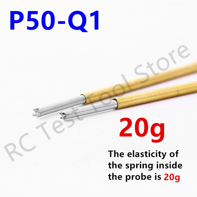 20/100PCS P50-Q1 Spring Test Probe Pogo Pin Test Pin Dia0.68mm Tip Dia0.48mm Length16.35mm P50-Q Test Tool 20g Elastic Force
20/100PCS P50-Q1 Spring Test Probe Pogo Pin Test Pin Dia0.68mm Tip Dia0.48mm Length16.35mm P50-Q Test Tool 20g Elastic Force