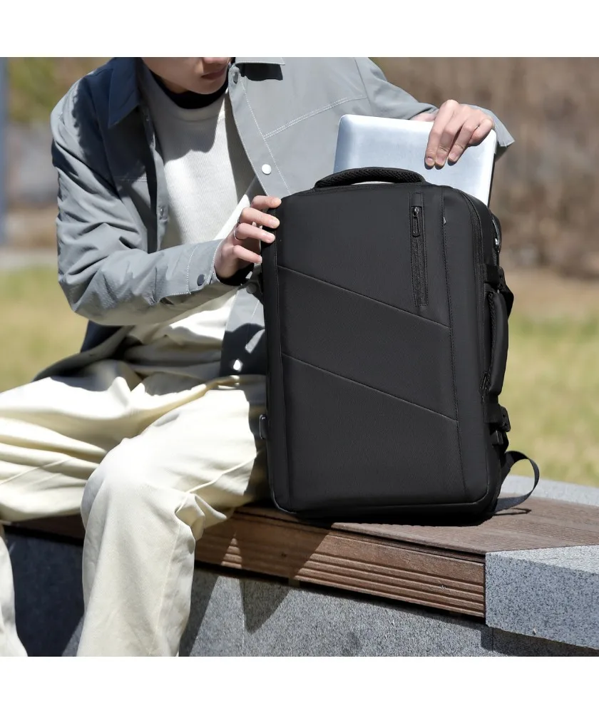 Backpack Business Men's Casual Solid Color Multifunctional Backpack Expandable Business Trip Commuter Large Capacity Computer Ba
Backpack Business Men's Casual Solid Color Multifunctional Backpack Expandable Business Trip Commuter Large Capacity Computer Ba