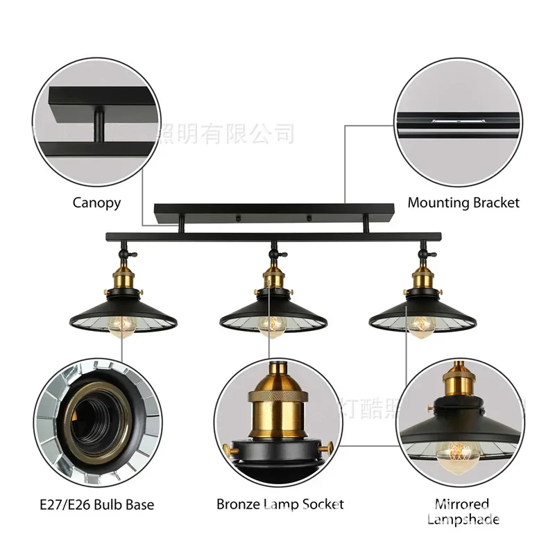 American Industrial Retro Restaurant Ceiling Lamp Living Room Kitchen Bedroom Lighting Bar Hot Pot Hanging Lamp Ceiling Light
American Industrial Retro Restaurant Ceiling Lamp Living Room Kitchen Bedroom Lighting Bar Hot Pot Hanging Lamp Ceiling Light