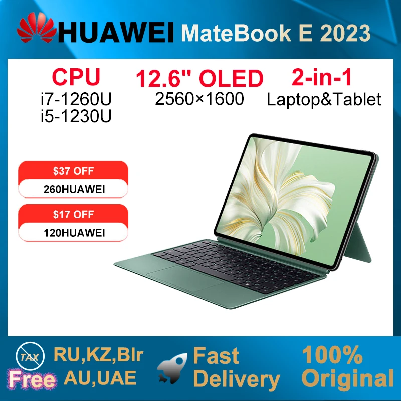 2023 HUAWEI MateBook E Laptop Tablet 2-in-1WiFi i5-1230U/i7-1260U 16GB 512GB/1TB 12.6-inch 120Hz OLED Mini PC Iris Xe Graphics
2023 HUAWEI MateBook E Laptop Tablet 2-in-1WiFi i5-1230U/i7-1260U 16GB 512GB/1TB 12.6-inch 120Hz OLED Mini PC Iris Xe Graphics
