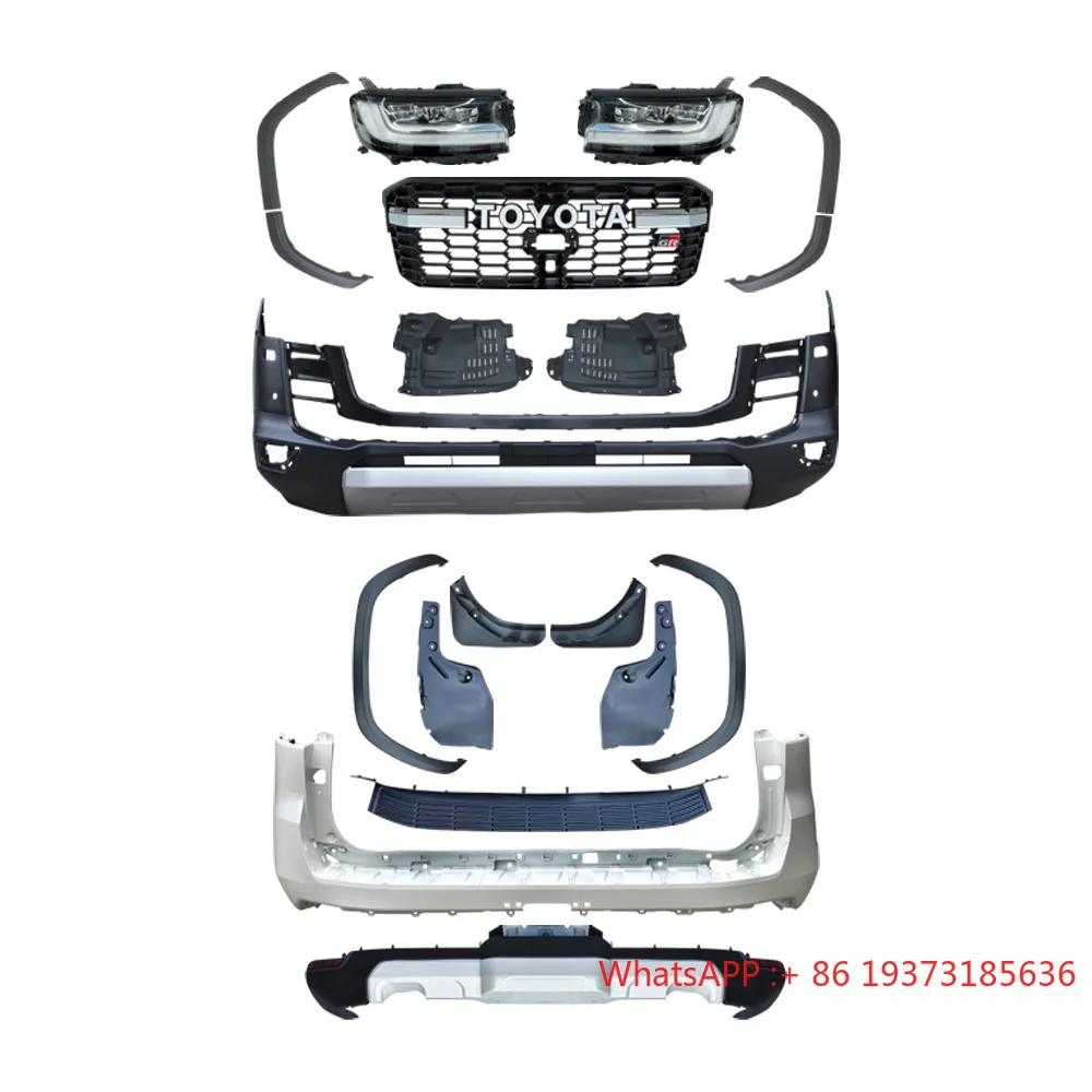 2021 Land Cruiser to GR SPORT Upgrade Body Kit LC300 GR Bumper Facelift with ABS Material
2021 Land Cruiser to GR SPORT Upgrade Body Kit LC300 GR Bumper Facelift with ABS Material