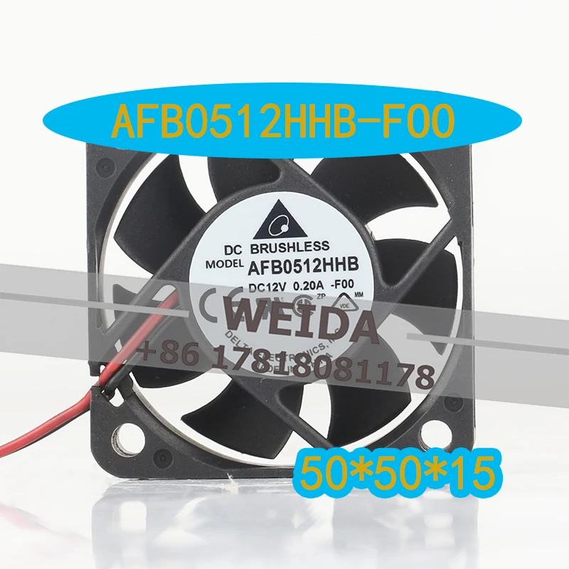 5CM Cooling Fan Delta 12V 0.20A AC EC 5015 Two-wire Chassis Double Ball Bearing Power Supply AFB0512HHB-F00
5CM Cooling Fan Delta 12V 0.20A AC EC 5015 Two-wire Chassis Double Ball Bearing Power Supply AFB0512HHB-F00