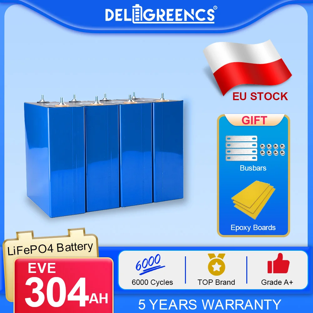 Аккумуляторная батарея класса А 3,2 В 304Ah LifePO4, аккумуляторная призматическая батарея 6000 глубоких циклов, для хранения солнечных батарей, для электромобилей, кемпинга, без налогов
Аккумуляторная батарея класса А 3,2 В 304Ah LifePO4, аккумуляторная призматическая батарея 6000 глубоких циклов, для хранения солнечных батарей, для электромобилей, кемпинга, без налогов