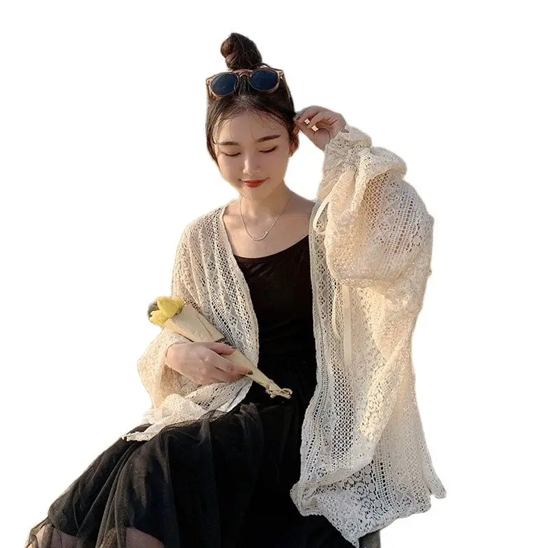 Summer Autumn Women Thin Knitted Cardigans Midi Long Tie Bow Hollow Out Cardigan Female Long Sleeve Sweater Jacket Tops AB1904
Summer Autumn Women Thin Knitted Cardigans Midi Long Tie Bow Hollow Out Cardigan Female Long Sleeve Sweater Jacket Tops AB1904