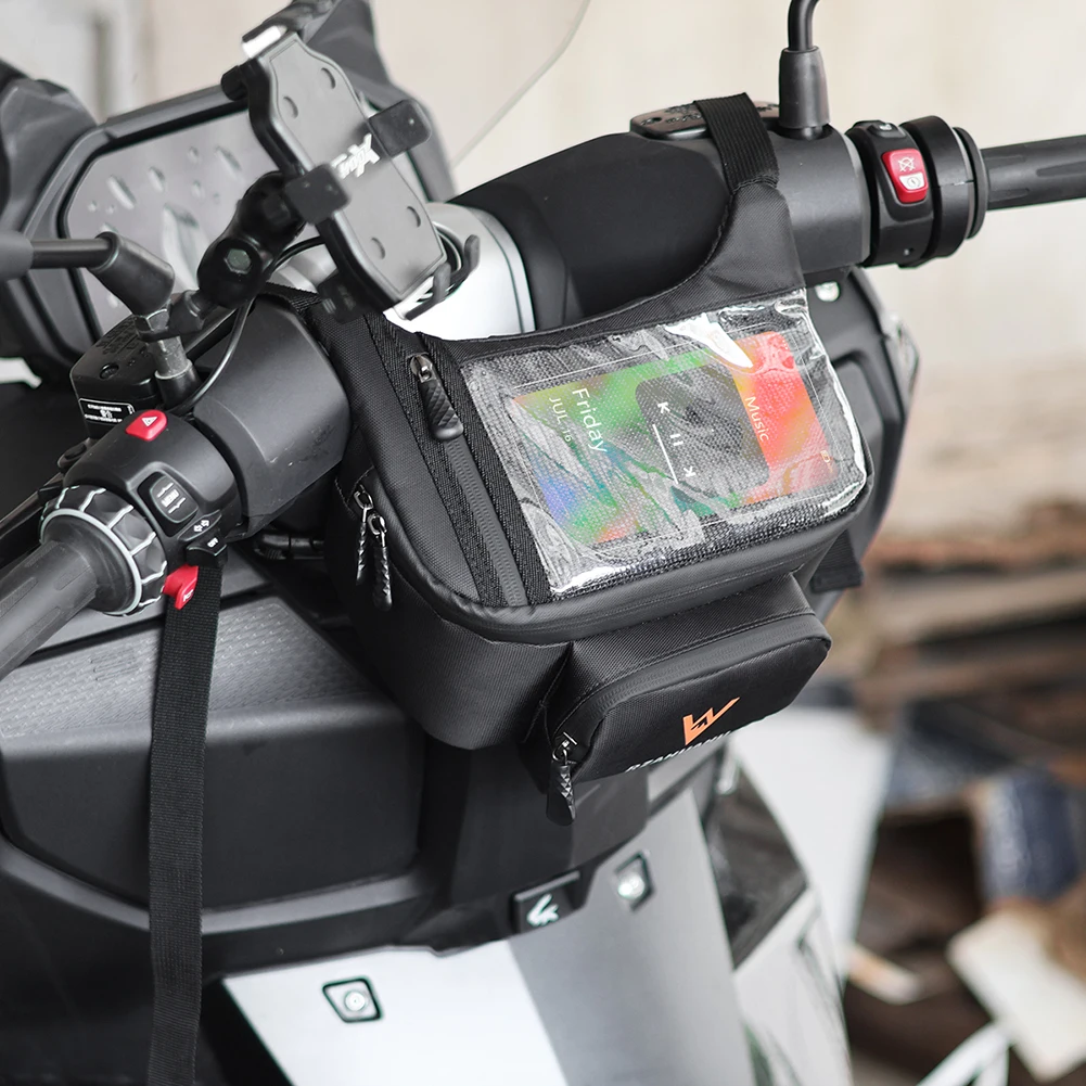 Передняя сумка для мотоцикла с сенсорным экраном, большая вместительная сумка для хранения передней вилки, многофункциональные водонепроницаемые аксессуары для мотоциклов
Передняя сумка для мотоцикла с сенсорным экраном, большая вместительная сумка для хранения передней вилки, многофункциональные водонепроницаемые аксессуары для мотоциклов