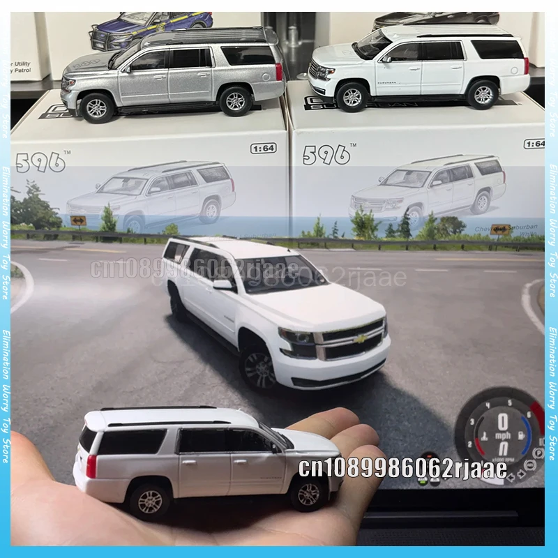 596 Chevrolet Suburban 1:64 Alloy Diecast Car Model Silvery White SUV Desktop Decoration Collectible For Car Collectors Toy Gift
596 Chevrolet Suburban 1:64 Alloy Diecast Car Model Silvery White SUV Desktop Decoration Collectible For Car Collectors Toy Gift