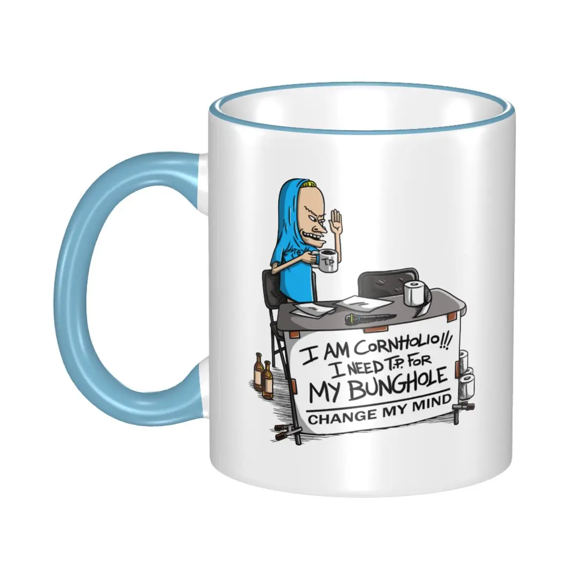 I Am Cornholio.. Merch Coffee Mug Novelty Beavis and Butthead 90s Funny Music Cartoon BB Cup Gifts
I Am Cornholio.. Merch Coffee Mug Novelty Beavis and Butthead 90s Funny Music Cartoon BB Cup Gifts
