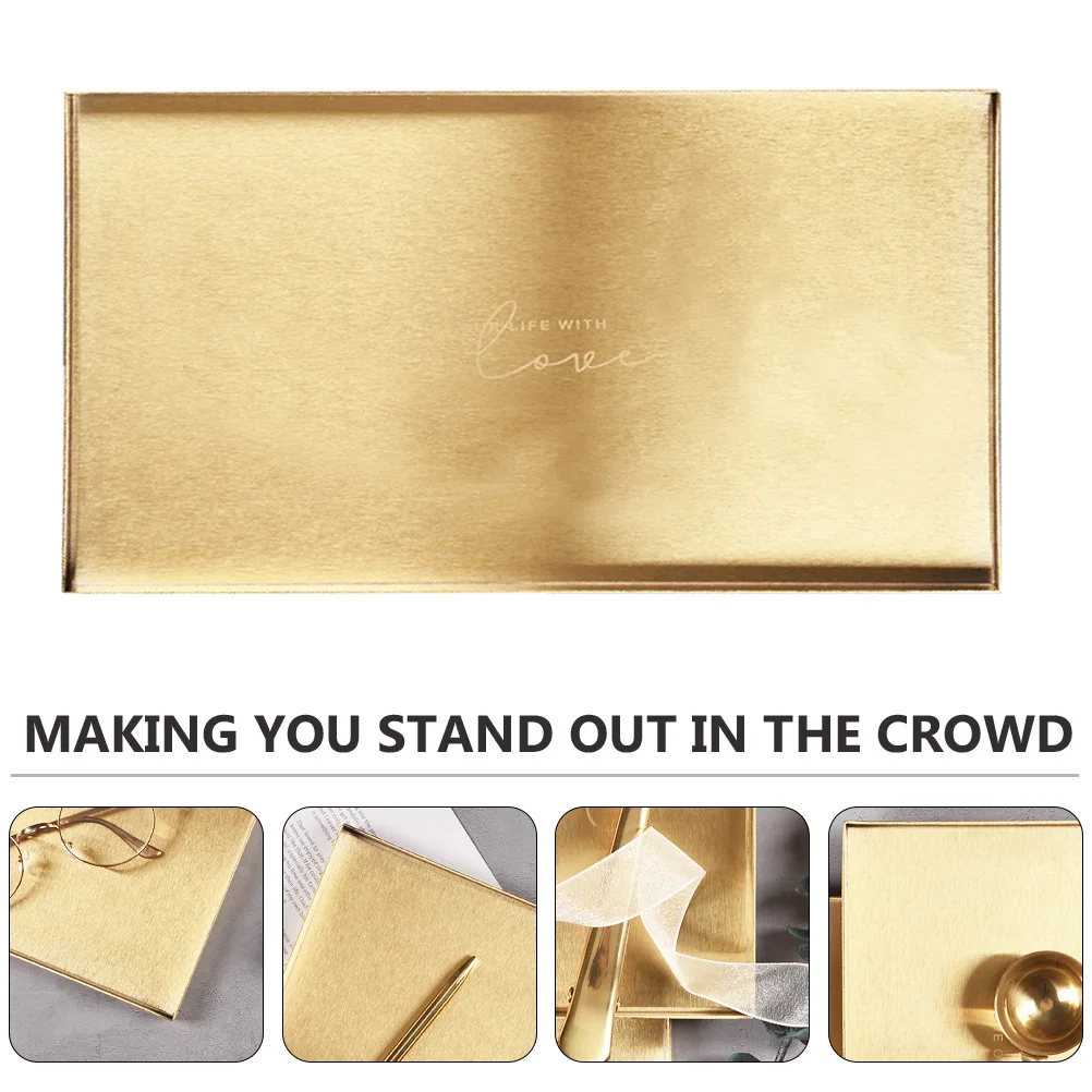 1Pcs Stainless Steel Golden Plated Storage Tray Desktop Organizer Makeup Cosmetics Jewelry Lipstick Holder Sundries Storage
1Pcs Stainless Steel Golden Plated Storage Tray Desktop Organizer Makeup Cosmetics Jewelry Lipstick Holder Sundries Storage