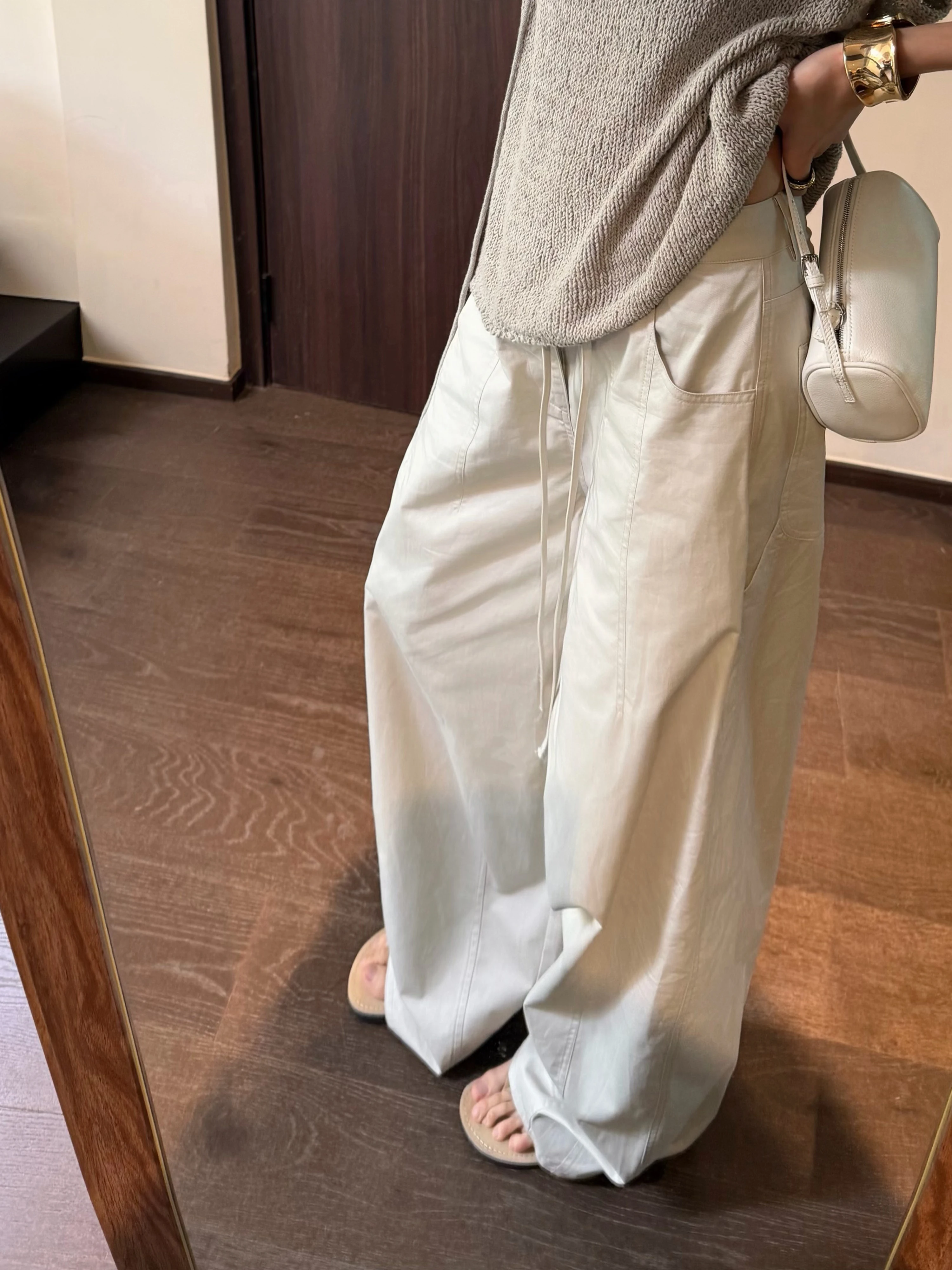 Zhou Miao Pure Cotton Vintage Work Trousers High Waist Knife Wide Leg Pants Casual Style Women's Fashion
Zhou Miao Pure Cotton Vintage Work Trousers High Waist Knife Wide Leg Pants Casual Style Women's Fashion
