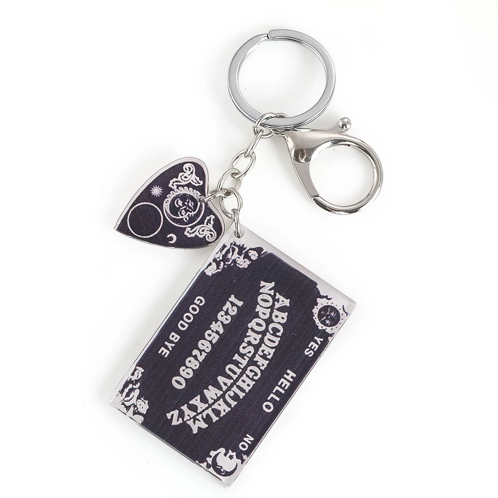 1PC Ouija Board Keychain Engraved Letters Witch Ouija Board Square Love Pendant DIY Portable Pendant Gift Jewellery
1PC Ouija Board Keychain Engraved Letters Witch Ouija Board Square Love Pendant DIY Portable Pendant Gift Jewellery