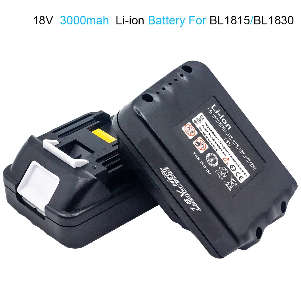 Сменный Набор литиевых батарей 18 в 3000 мАч BL1830 для дрели Makita LXT400 194205-3 194309-1 BL1815 BL1840 BL1850 Li-Ion 18650
Сменный Набор литиевых батарей 18 в 3000 мАч BL1830 для дрели Makita LXT400 194205-3 194309-1 BL1815 BL1840 BL1850 Li-Ion 18650