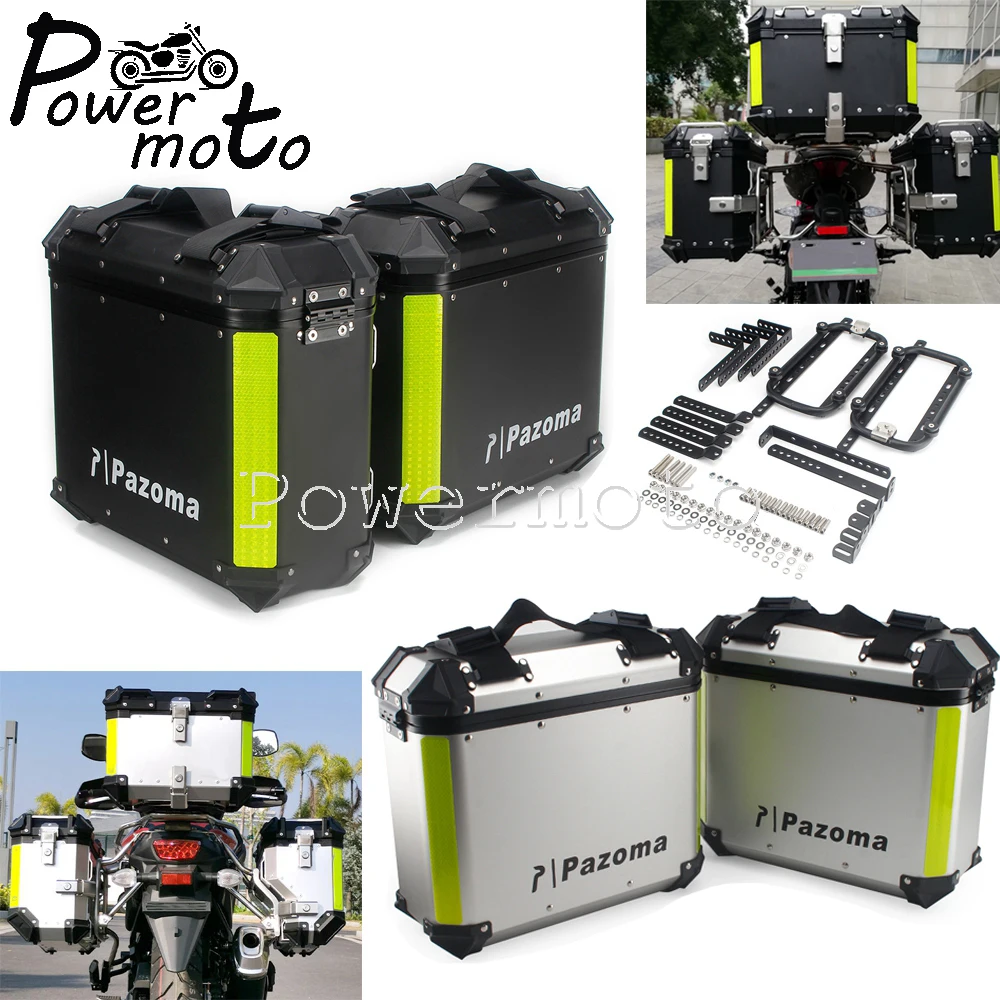 36L Motorcycle Side Boxes Side Case Tool Boxes w/ Motorbike Mount Kits Luggage Rack Saddlebag for BMW R1250GS F 750 800 850
36L Motorcycle Side Boxes Side Case Tool Boxes w/ Motorbike Mount Kits Luggage Rack Saddlebag for BMW R1250GS F 750 800 850