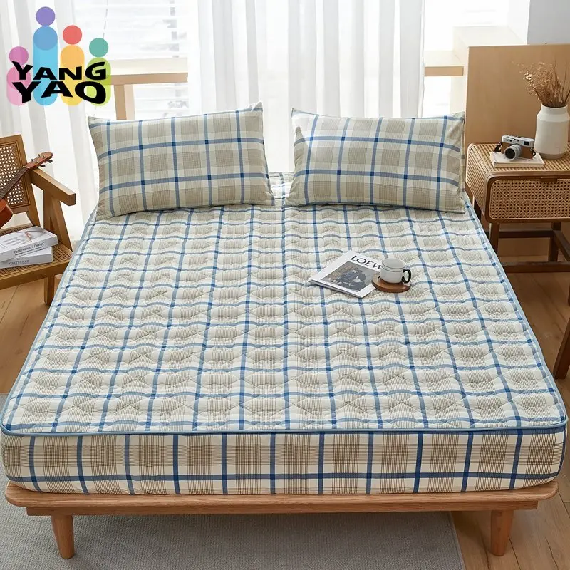 Thicken Antibacterial Washed Cotton Fitted Bed Sheet with Elastic Band Anti-slip Adjustable Mattress Cover Single Double Bed
Thicken Antibacterial Washed Cotton Fitted Bed Sheet with Elastic Band Anti-slip Adjustable Mattress Cover Single Double Bed
