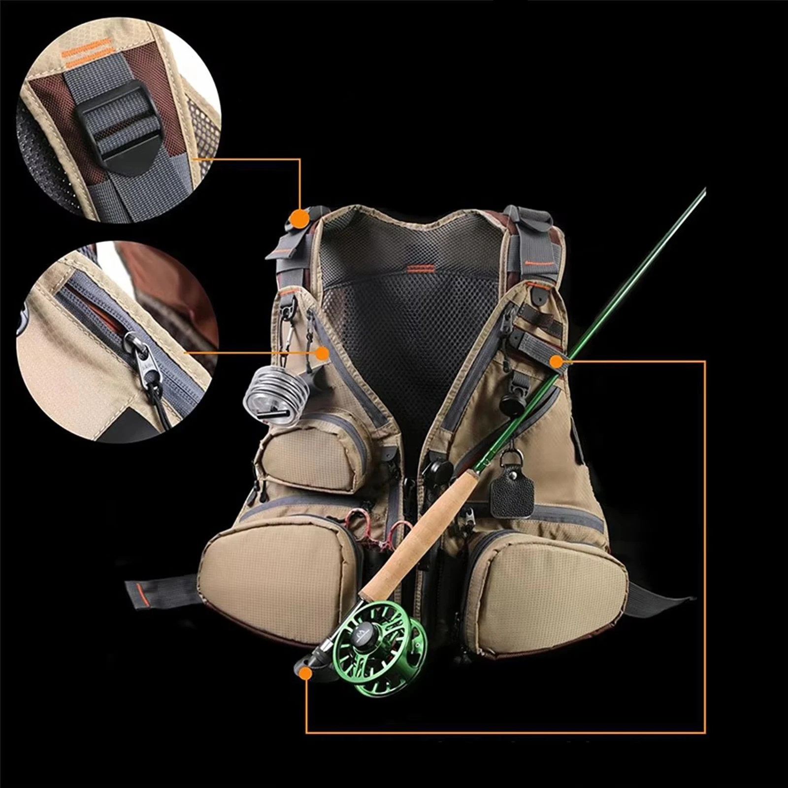 Maximumcatch Fly Fishing Vest Pack Adjustable Mesh Jacket Multi Pocket Outdoor Breathable Lightweight Chest Pack Tackle Storage
Maximumcatch Fly Fishing Vest Pack Adjustable Mesh Jacket Multi Pocket Outdoor Breathable Lightweight Chest Pack Tackle Storage