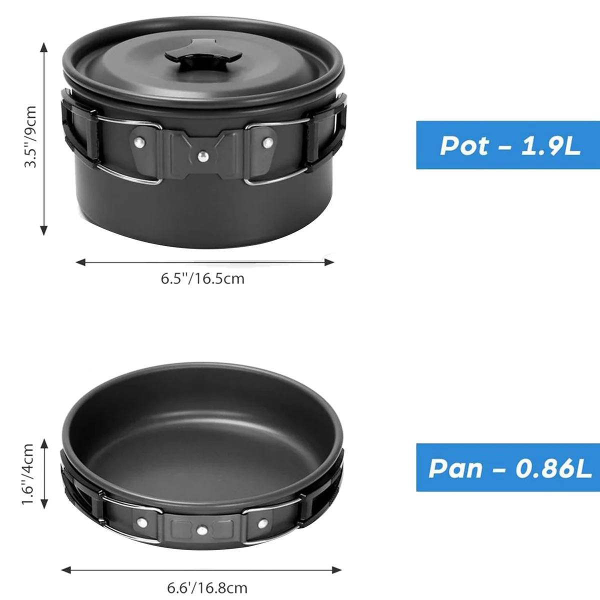 Camping Cookware Portable Pot Pan Cup Teaport Set Folding Outdoor Cooking Set Hiking Picnic Tableware Equipment-Black
Camping Cookware Portable Pot Pan Cup Teaport Set Folding Outdoor Cooking Set Hiking Picnic Tableware Equipment-Black