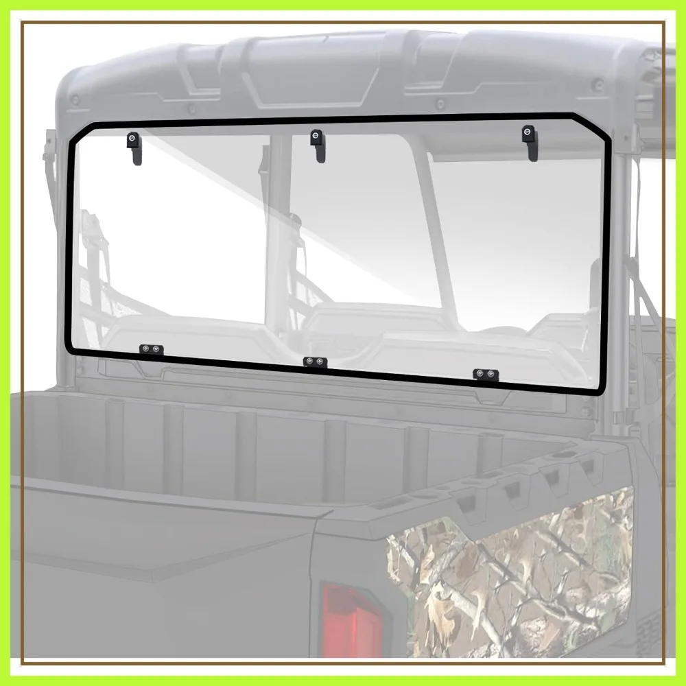 Rear Windshield for Polaris Ranger Midsize 570/SP 570/500/ETX/EV 2015-2026, UV-Proof Poly UTV Back Window, Clear
Rear Windshield for Polaris Ranger Midsize 570/SP 570/500/ETX/EV 2015-2026, UV-Proof Poly UTV Back Window, Clear
