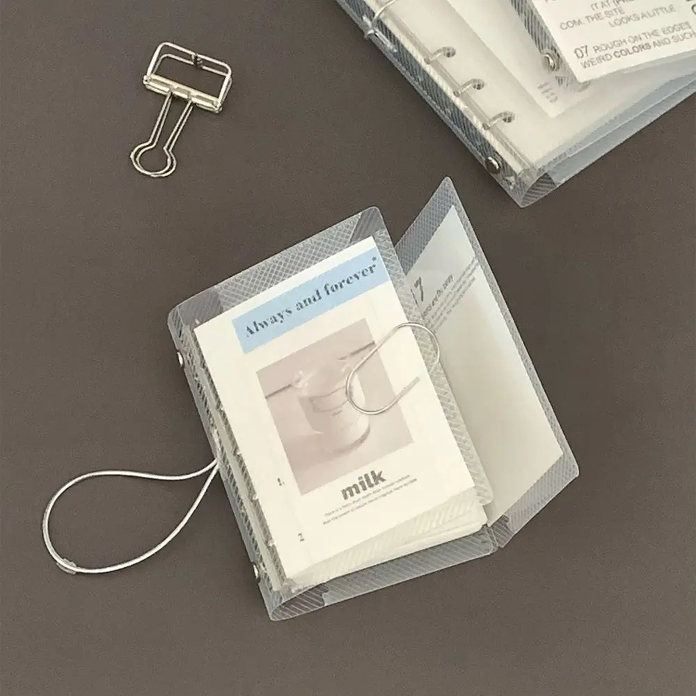 1Pcs Durable Diagonal Loose Leaf Notebook Cover Three Fold PP M5 A7 A6 Sticker Mini Small Card Photo Storage Ledger
1Pcs Durable Diagonal Loose Leaf Notebook Cover Three Fold PP M5 A7 A6 Sticker Mini Small Card Photo Storage Ledger