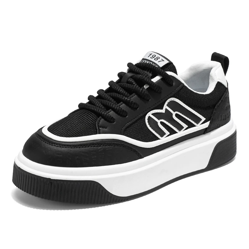Men's motorcycle shoes, thick soled, low cut, breathable, fashionable and casual board shoes
Men's motorcycle shoes, thick soled, low cut, breathable, fashionable and casual board shoes