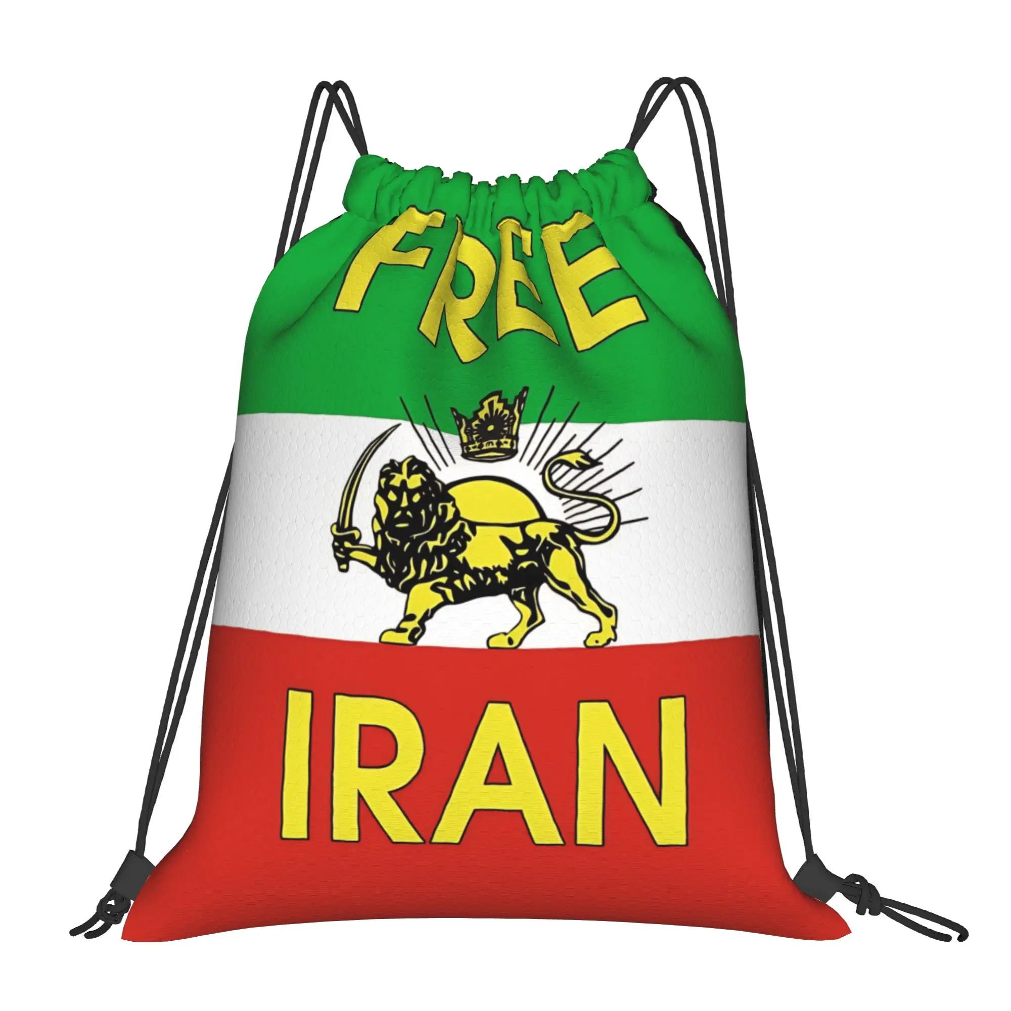 Make Iran Great Again Bag Drawstring Backpack Sports Gym Sackpack Water Resistant Iran Flag Shir o Khorshid String Bag
Make Iran Great Again Bag Drawstring Backpack Sports Gym Sackpack Water Resistant Iran Flag Shir o Khorshid String Bag