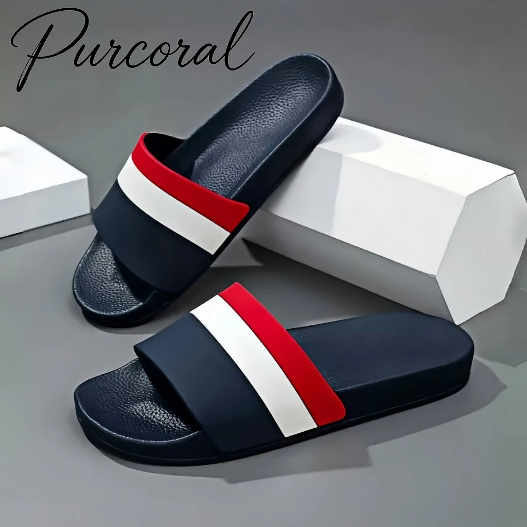Purcoral 2026 New Women Striped Slide Sandals Black Red White Stripe Non-slip Casual Summer Slippers Beach Pool Slides
Purcoral 2026 New Women Striped Slide Sandals Black Red White Stripe Non-slip Casual Summer Slippers Beach Pool Slides