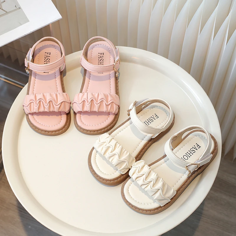 Sandals Girls Summer New Open Toe School Fashion Soft Sole Fairy Wind Student Princess Shoes Size 26-36
Sandals Girls Summer New Open Toe School Fashion Soft Sole Fairy Wind Student Princess Shoes Size 26-36