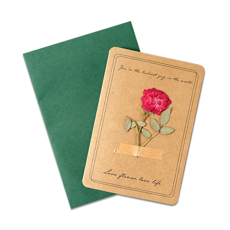 1Pc Birthday Greeting Card Postcard Retro Cure Literature Dried Flower Greeting Card For Teacher Student Gift Blessing Card
1Pc Birthday Greeting Card Postcard Retro Cure Literature Dried Flower Greeting Card For Teacher Student Gift Blessing Card