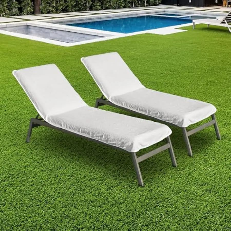 Boca Terry Lounge Chair Towel Cover, 100% Cotton Chaise Lounge Towels for Pool or Beach Chair - Fitted Top
Boca Terry Lounge Chair Towel Cover, 100% Cotton Chaise Lounge Towels for Pool or Beach Chair - Fitted Top