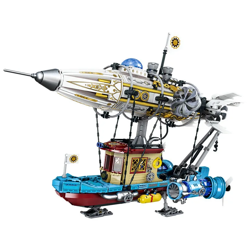 IN STOCK MOC Creativity Punk Mechanical Airship Building Blocks Construction Bricks Assembling Model Toys for Children Gift
IN STOCK MOC Creativity Punk Mechanical Airship Building Blocks Construction Bricks Assembling Model Toys for Children Gift