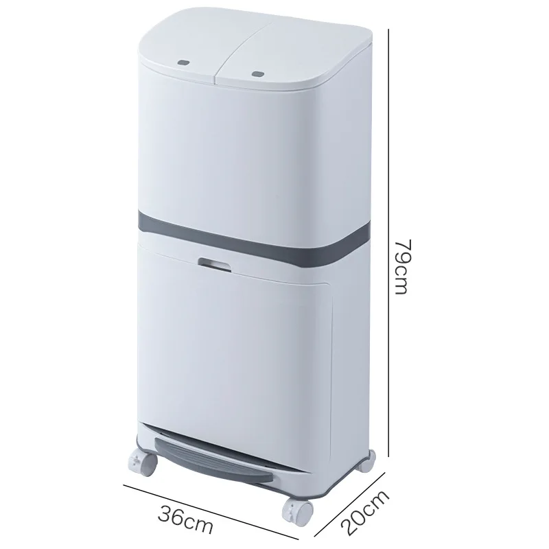 Double-Layer Pedal Trash Bin Kitchen Garbage Dry Wet Separation Covered Containers Living Room Waste Organizer
Double-Layer Pedal Trash Bin Kitchen Garbage Dry Wet Separation Covered Containers Living Room Waste Organizer