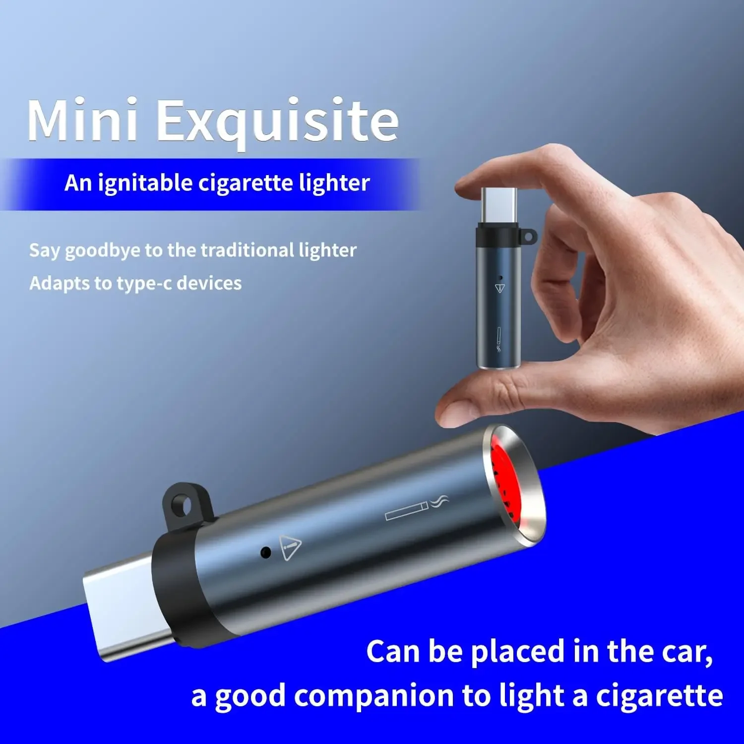 Mini Version Type-C Cigarette Lighter - Flameless Windproof Electric Lighter Can Provide Power To Mobile Phones, Men's Gift
Mini Version Type-C Cigarette Lighter - Flameless Windproof Electric Lighter Can Provide Power To Mobile Phones, Men's Gift