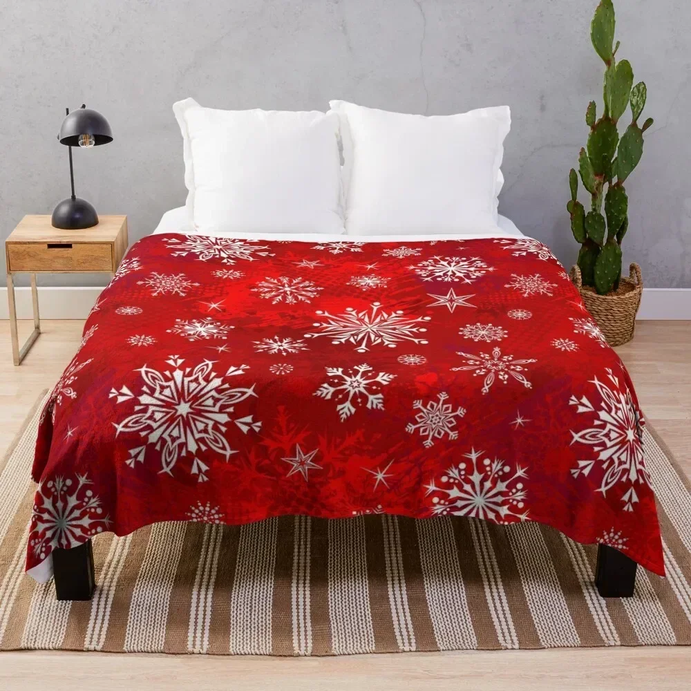 Christmas Pattern - Classic Red Gradient Snowflakes Design Throw Blanket Year Round Soft Comfortable Blanket for Home
Christmas Pattern - Classic Red Gradient Snowflakes Design Throw Blanket Year Round Soft Comfortable Blanket for Home