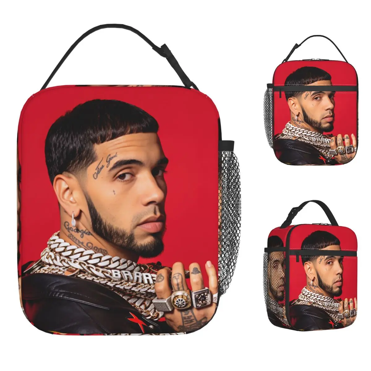 Пуэрто-риканский рэпер A-Anuel AA Сумка для обеда Офисная коробка для завтрака для мужчин Веселые термосумки для обеда Оксфорд Портативная изолированная сумка-холодильник
Пуэрто-риканский рэпер A-Anuel AA Сумка для обеда Офисная коробка для завтрака для мужчин Веселые термосумки для обеда Оксфорд Портативная изолированная сумка-холодильник