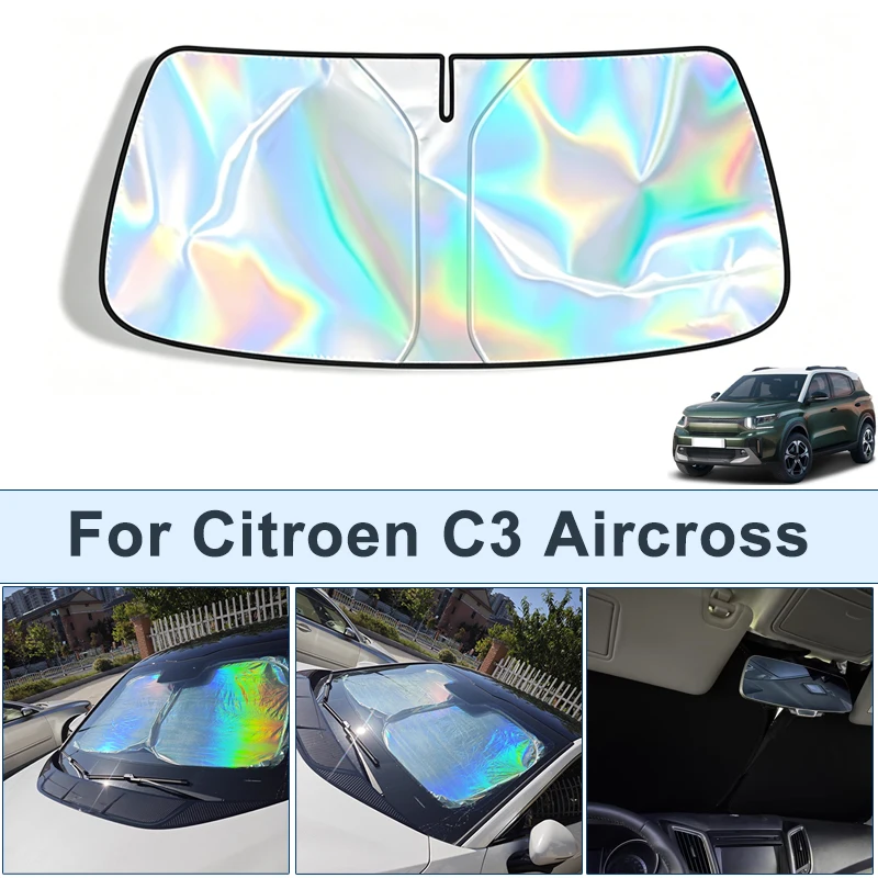 Foldable Front Windshield Sun Shade For Citroen C3 Aircross UV Reflective Sun Protection Cover Car Interior Accessories
Foldable Front Windshield Sun Shade For Citroen C3 Aircross UV Reflective Sun Protection Cover Car Interior Accessories