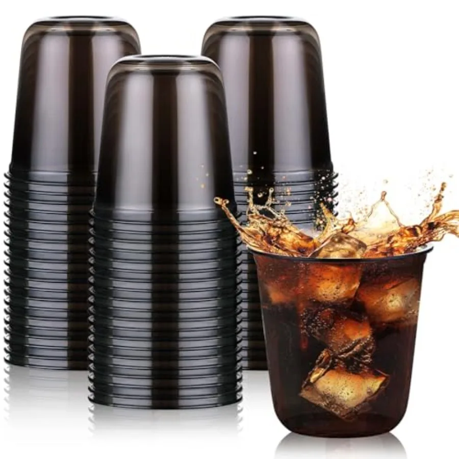 50 Pcs Black Plastic Cups, 12oz Disposable Stemless Wine Glasses for Cocktail Cute Clear Cocktail Wine Glasses Black Party Cups
50 Pcs Black Plastic Cups, 12oz Disposable Stemless Wine Glasses for Cocktail Cute Clear Cocktail Wine Glasses Black Party Cups