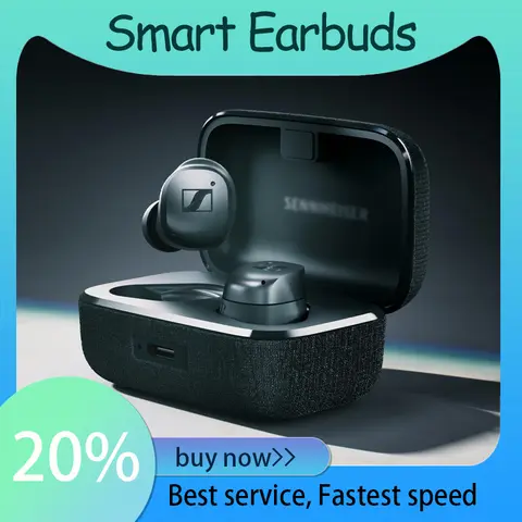 New Sennheiser MOMENTUM True Wireless 4 Smart Earbuds with Bluetooth 5.4, Crystal-Clear Sound, Comfortable Design Adaptive ANC