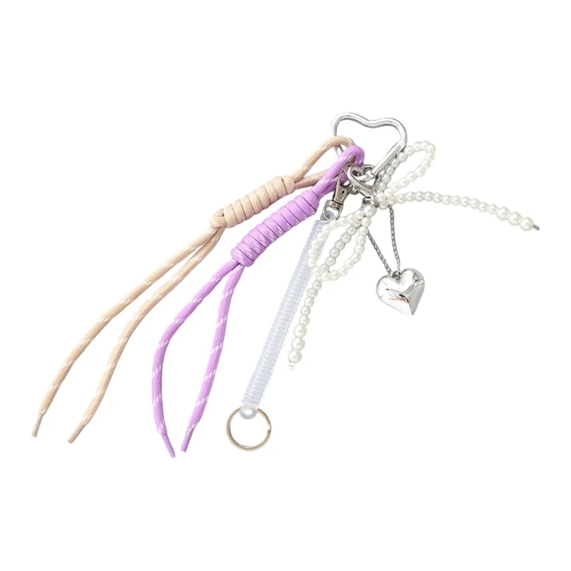 E8FB Fashion Pearls Tassels Bows Pendant Bag Keychain Ornament Keyring for Handbags
E8FB Fashion Pearls Tassels Bows Pendant Bag Keychain Ornament Keyring for Handbags