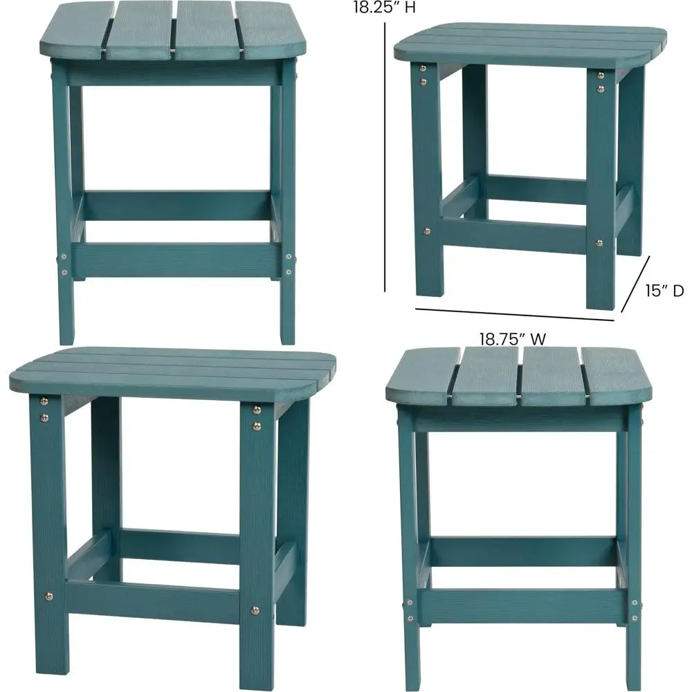 Sea Foam All-Weather Indoor/Outdoor Poly Resin Charlestown Tiered Adirondack Side Table
Sea Foam All-Weather Indoor/Outdoor Poly Resin Charlestown Tiered Adirondack Side Table