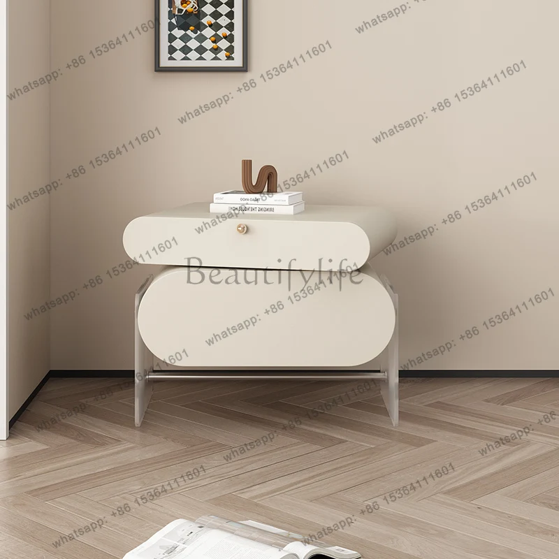 Unique Premium Minimalist Night Table Aesthetic Bedside Tables Bedroom Creative Luxury Velador De Dormitorio Bedroom Furniture
Unique Premium Minimalist Night Table Aesthetic Bedside Tables Bedroom Creative Luxury Velador De Dormitorio Bedroom Furniture