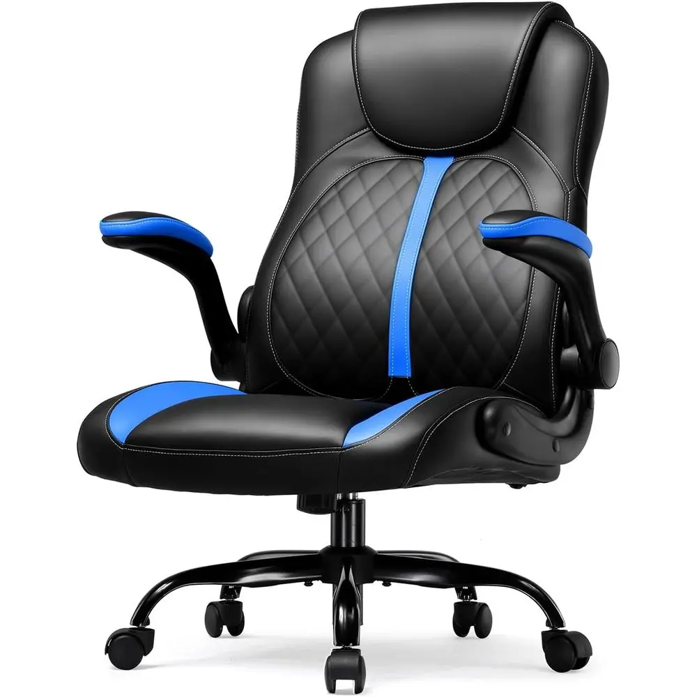 Ergonomic PU Leather Gaming Chair with Lumbar Support, Adjustable Height and Swivel Wheels for Adults, Ideal for Shorter Users,
Ergonomic PU Leather Gaming Chair with Lumbar Support, Adjustable Height and Swivel Wheels for Adults, Ideal for Shorter Users,