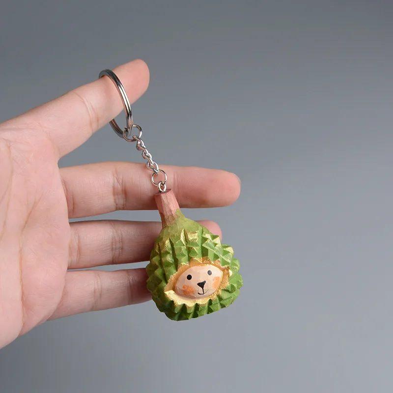 Cartoon Cute Durian Man Handmade Mini Figure Wooden Fruit Model Ornament Kids Toys Bag's Keychain Key Ring Pendant Home Decor
Cartoon Cute Durian Man Handmade Mini Figure Wooden Fruit Model Ornament Kids Toys Bag's Keychain Key Ring Pendant Home Decor