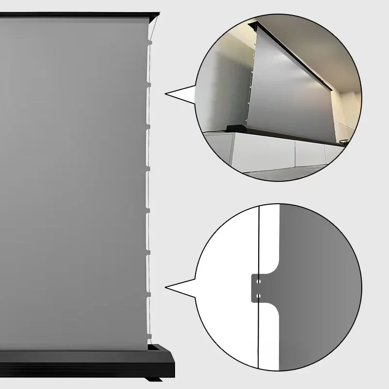 Smart Control ALR Motorized Tension Floor Rising Projector Screen Obsidian Long Throw Ambient Light Rejecting Projection Cloth
Smart Control ALR Motorized Tension Floor Rising Projector Screen Obsidian Long Throw Ambient Light Rejecting Projection Cloth