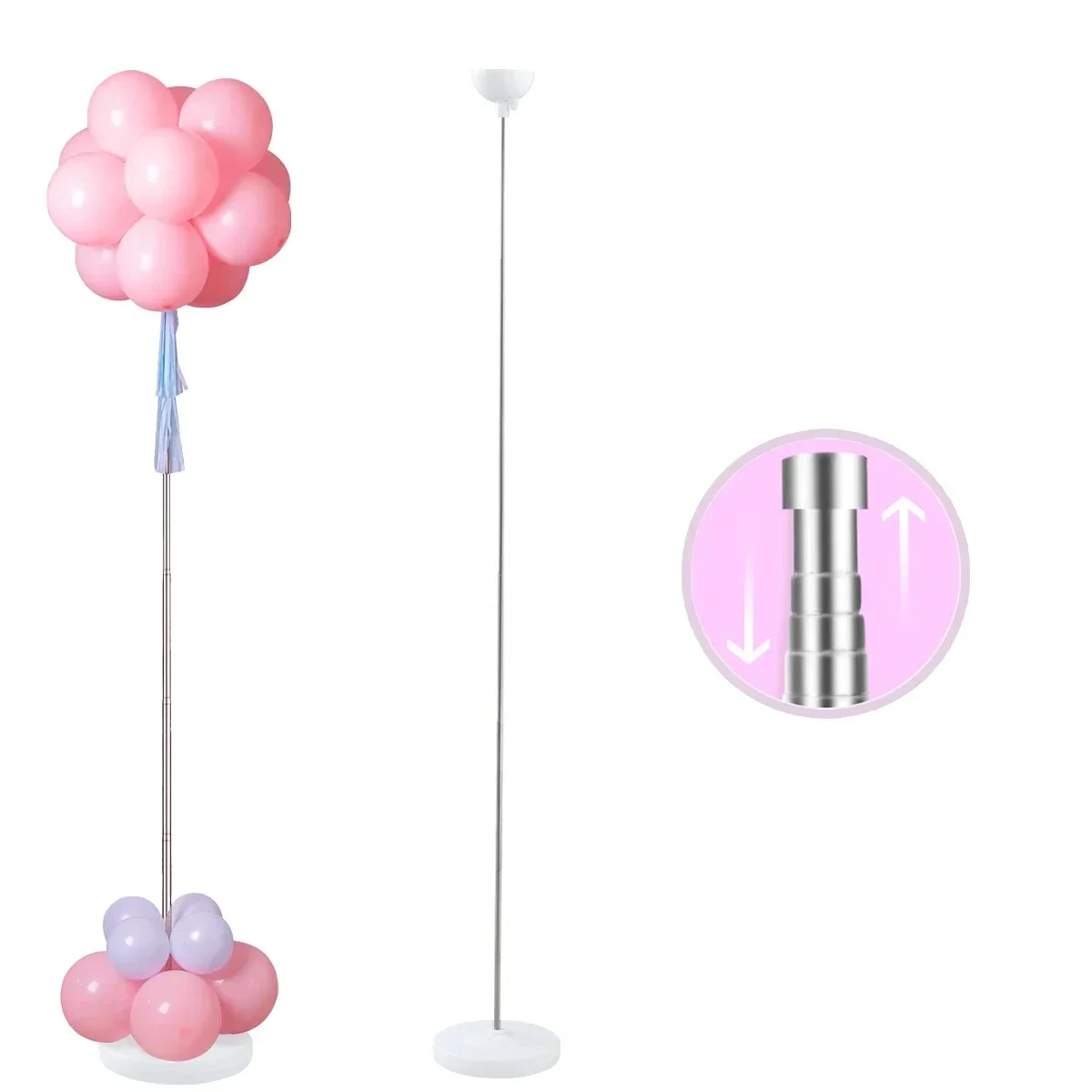 Adjustable Balloon Column Stand Balloon Column Stand Kit Kids Balloon Support Holder for Wedding Birthday Party Baby Shower
Adjustable Balloon Column Stand Balloon Column Stand Kit Kids Balloon Support Holder for Wedding Birthday Party Baby Shower