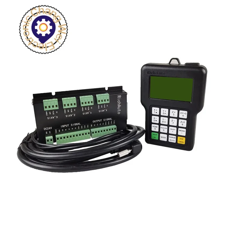 CNC Controller Richaute DSP A11E A18E 3Axis 4Axis USB Remote Control System, Supports Multi-Head Replacement and G Code
CNC Controller Richaute DSP A11E A18E 3Axis 4Axis USB Remote Control System, Supports Multi-Head Replacement and G Code