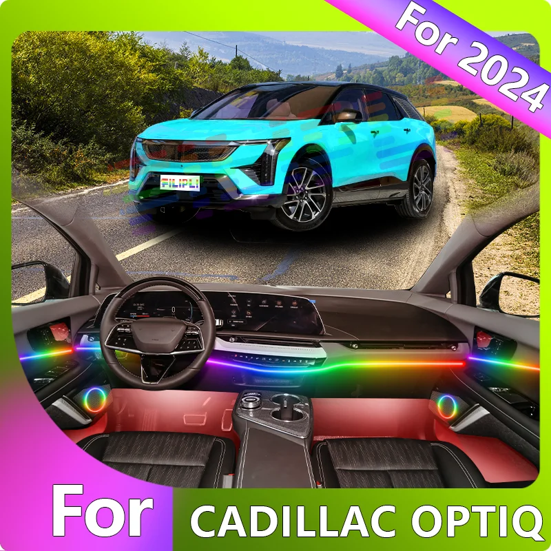 FILIPLI For CADILLAC OPTIQ For 2024 Cyberpunk Acrylic Car Ambient Lamp 64 RGB Bluetooth Controlled Music Sync Car Interior Light
FILIPLI For CADILLAC OPTIQ For 2024 Cyberpunk Acrylic Car Ambient Lamp 64 RGB Bluetooth Controlled Music Sync Car Interior Light