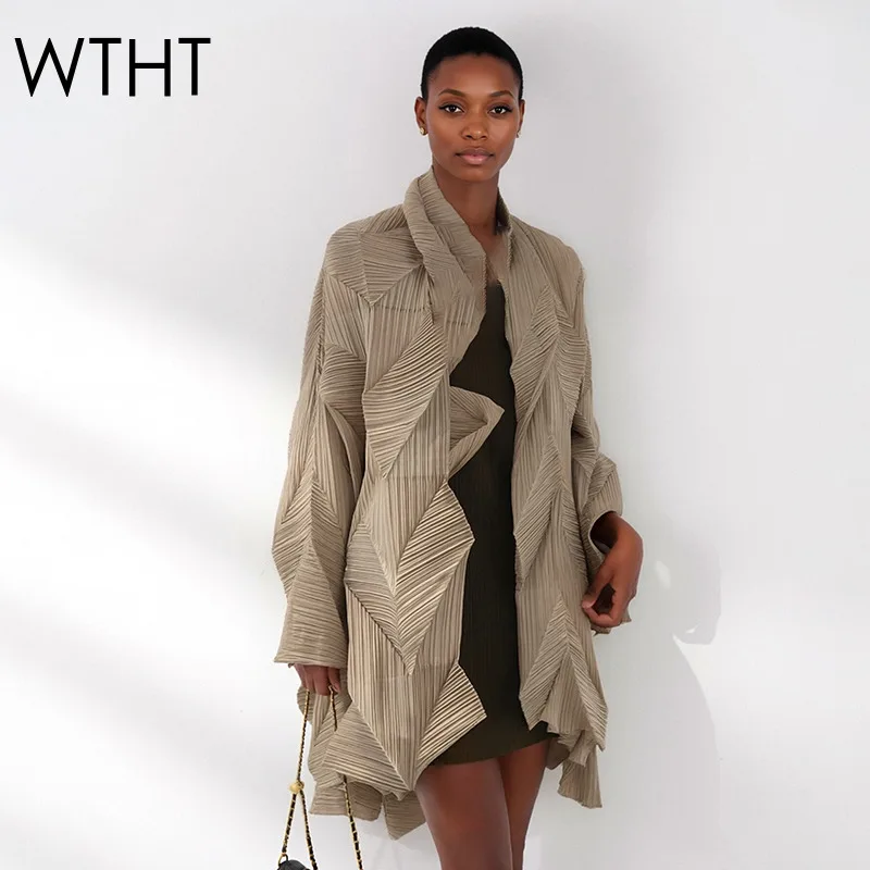 WTHT New Trendy Women's Irregular Wrinkled Texture Loose Jacket 2026 Spring Fashion Long Sleeves Coat Female 1LS2964
WTHT New Trendy Women's Irregular Wrinkled Texture Loose Jacket 2026 Spring Fashion Long Sleeves Coat Female 1LS2964