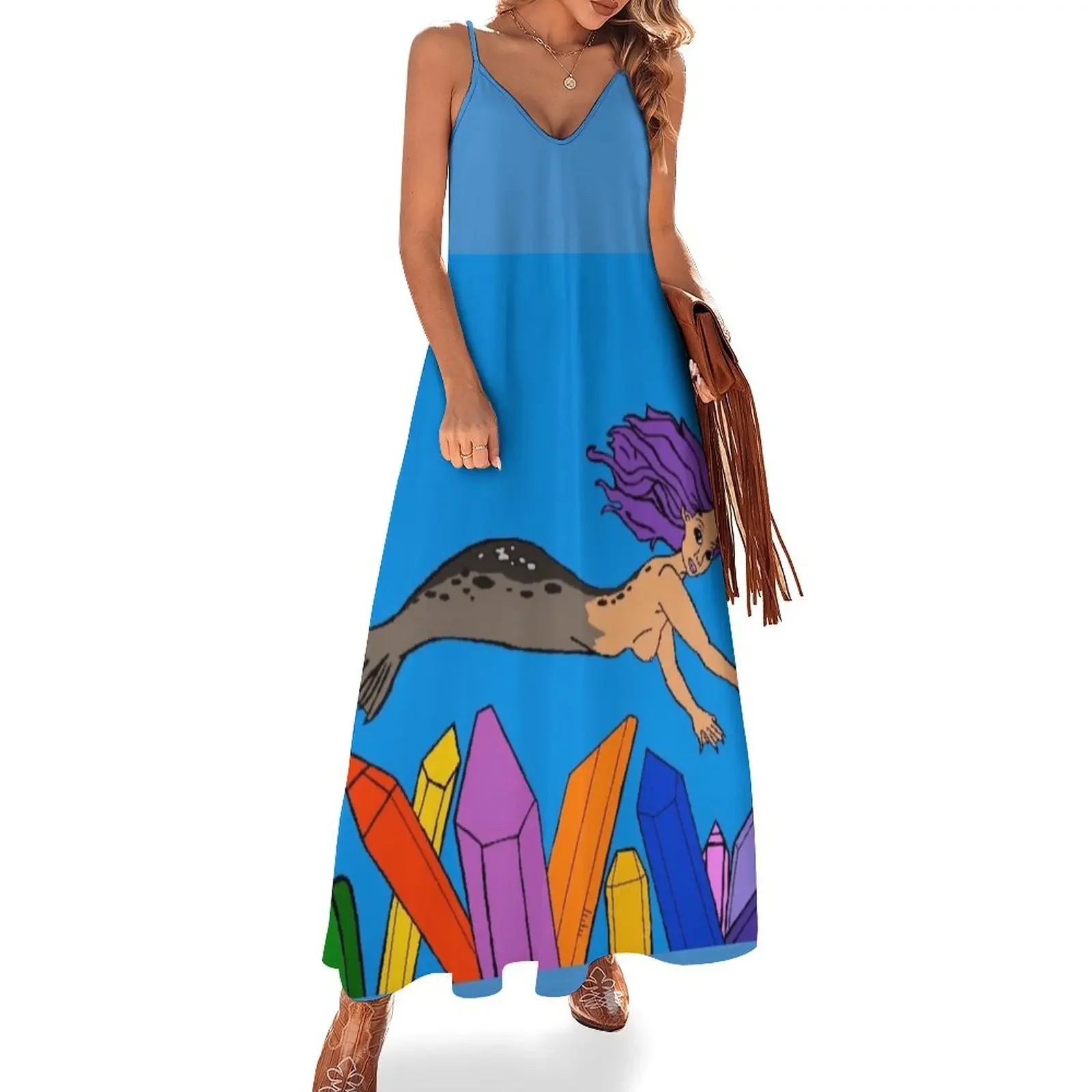 Silkie in a underwater crystal kingdom Sleeveless Dress beach dresses elegant dresses plus sizes Dress
Silkie in a underwater crystal kingdom Sleeveless Dress beach dresses elegant dresses plus sizes Dress